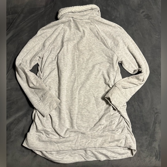 Isabel Maternity Sherpa collar sweater with button neck - Picture 2 of 2